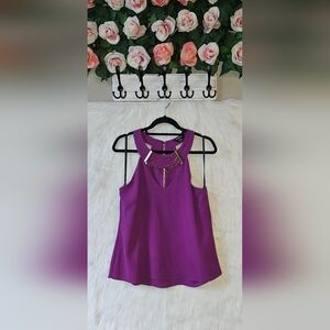 Bebe Violet Goddess Sleeveless Halter Top